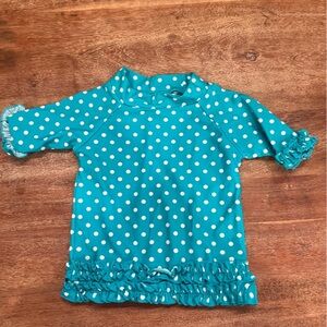 Ruffle Butts swim rash guard 6-12m‎